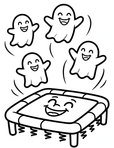 Bouncy Bed coloring page