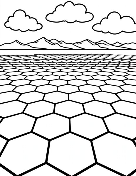 Salt Flats coloring page