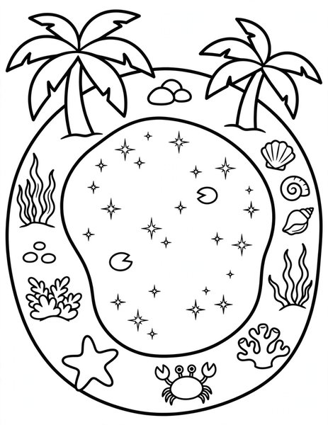 Blue Lagoon coloring page