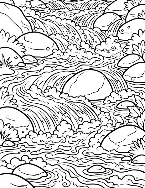 River Rapids coloring page