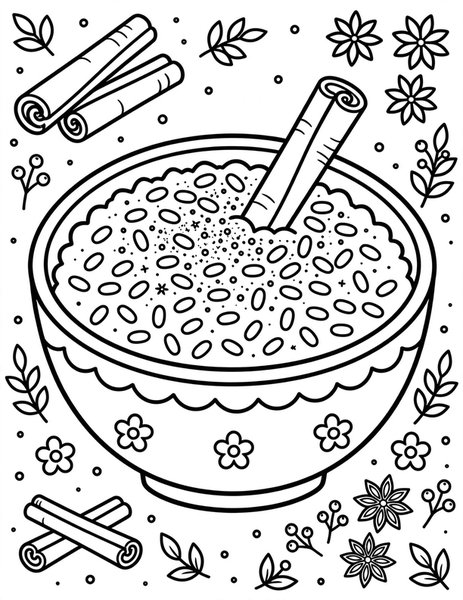 Rice Pudding coloring page
