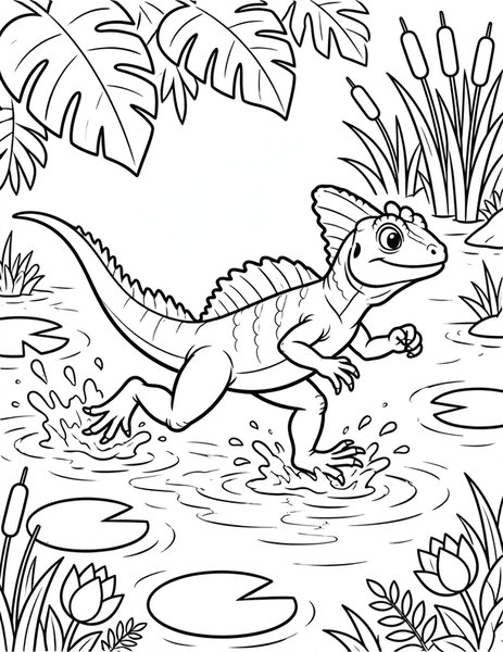 Basilisk Run coloring page