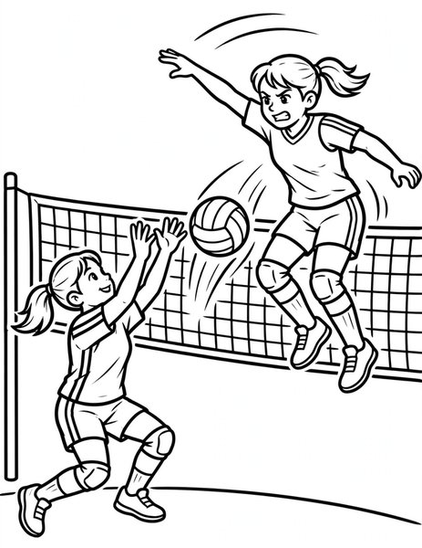 Set and Spike coloring page