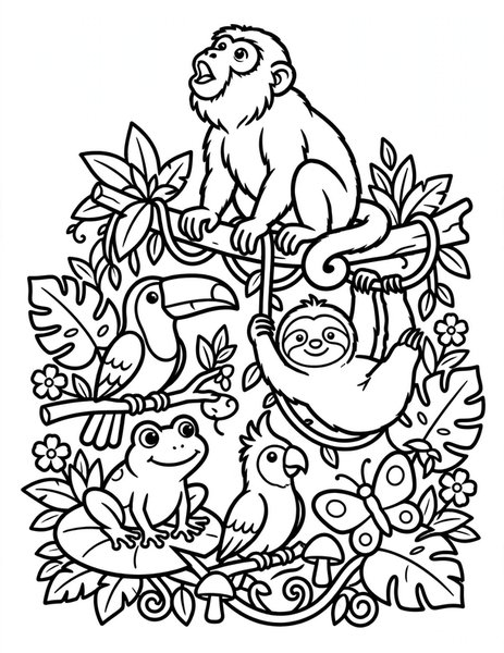 Howler Monkey Call coloring page