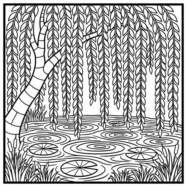 Willow coloring page