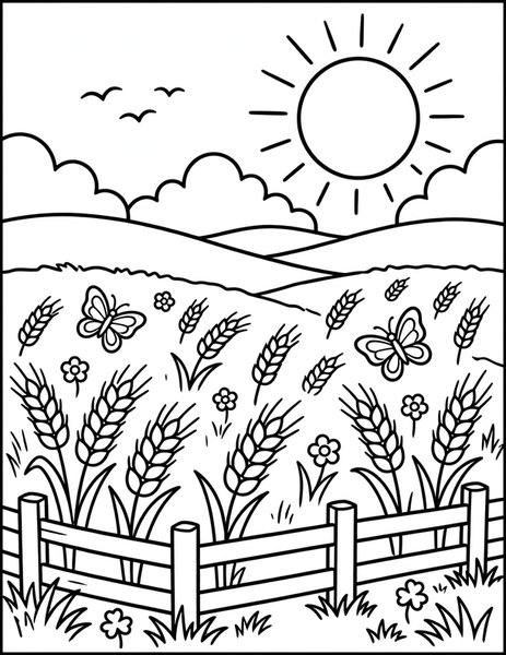 Longest Day coloring page