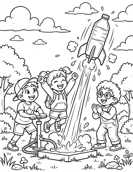 Bottle Rocket coloring page