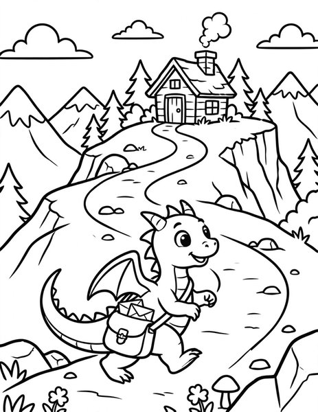 Wyvern Post coloring page