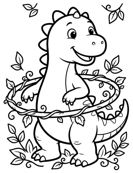 Hula Hoop coloring page