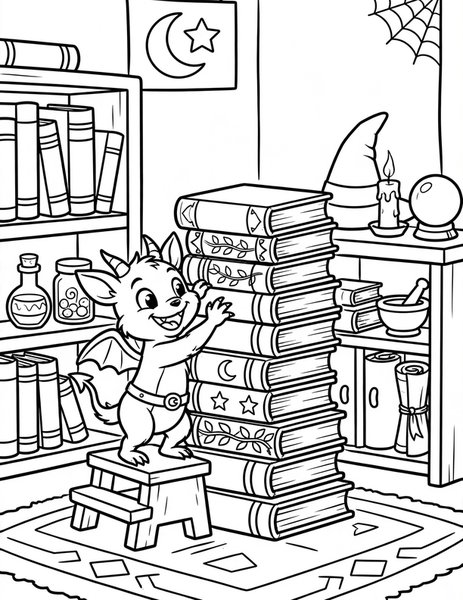 Impish Helper coloring page