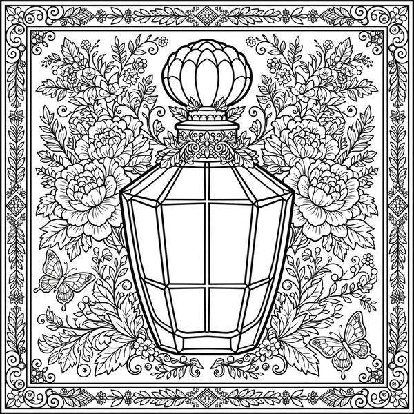 Perfume Bottle coloring page