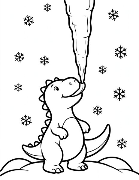 Icicle Popsicle coloring page
