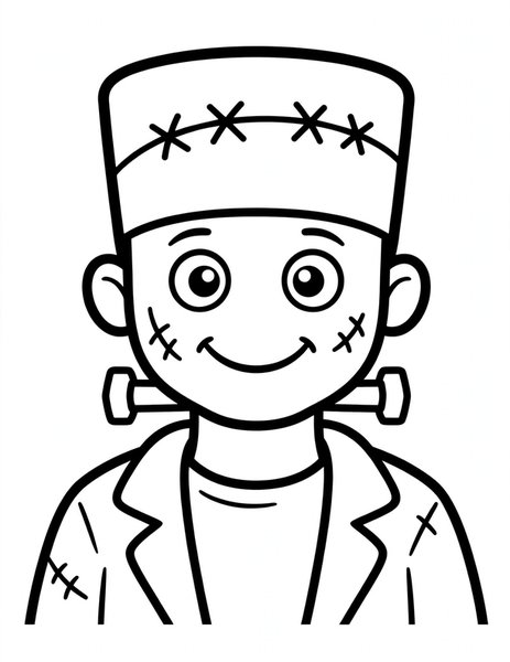 Frankenstein's Monster coloring page