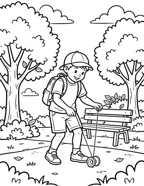Yo-Yo Tricks coloring page