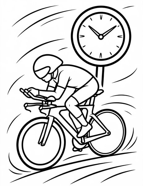 Time Trial coloring page