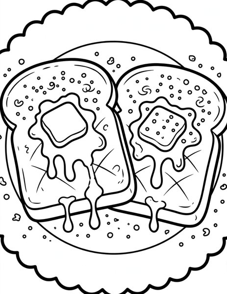 Cinnamon Toast coloring page