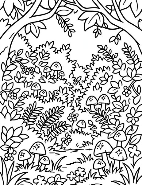 Twilight Thicket coloring page