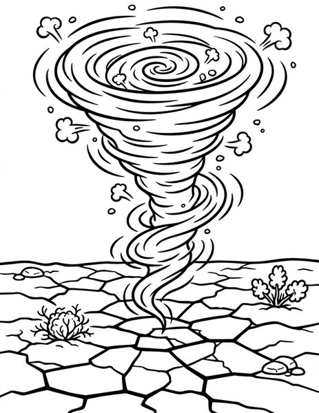 Dust Devil coloring page