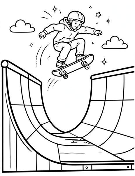 Vert Ramp coloring page
