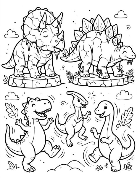 Statue Game coloring page