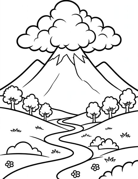 Cloud Peak coloring page