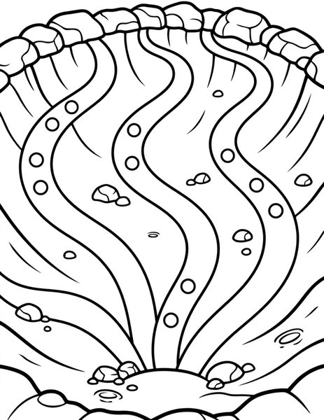 Crater Marble Race coloring page