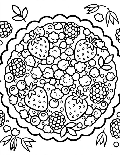Berry Crumble coloring page