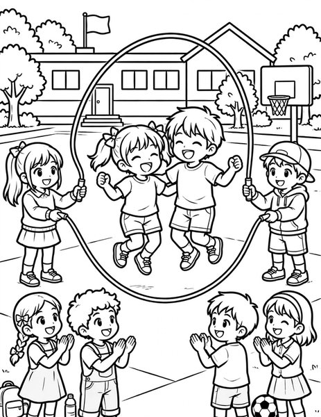 Double Rope Chant coloring page