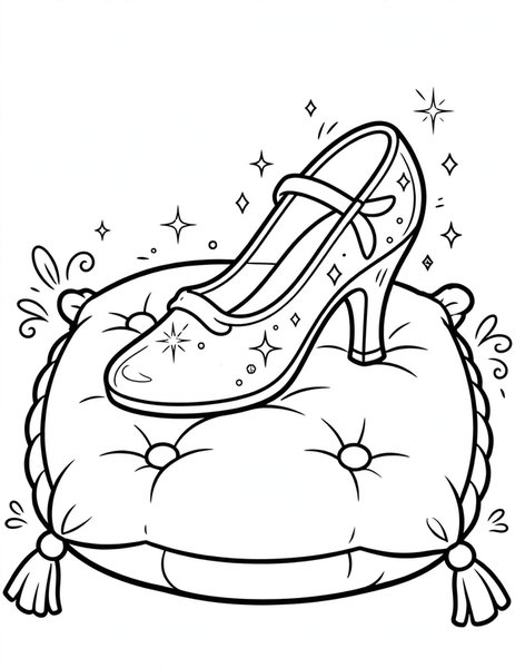 Glass Slipper coloring page