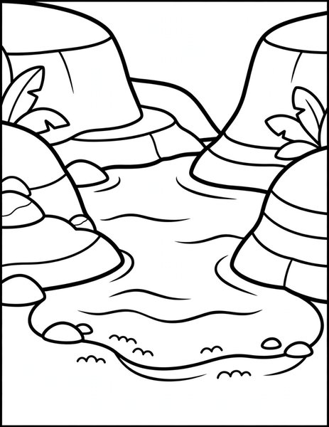 Turquoise Cove coloring page