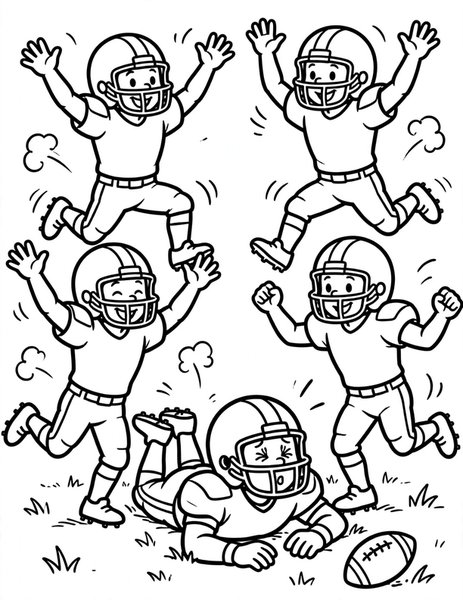 End Zone Dance coloring page