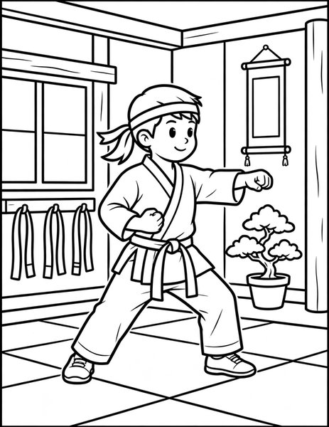 Kata Practice coloring page