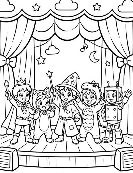Stage Play coloring page