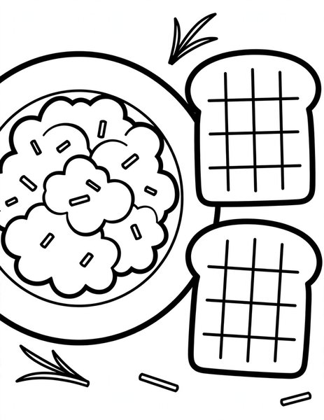 Scrambled Eggs coloring page
