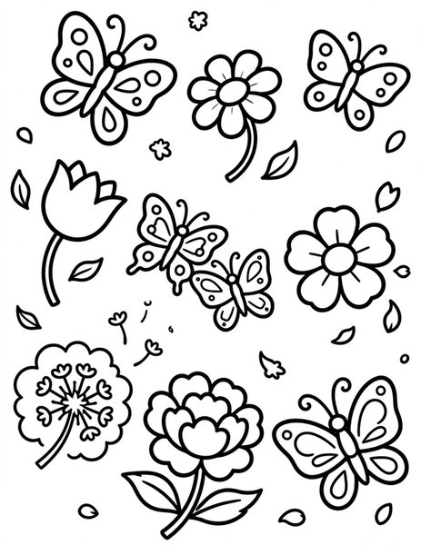 Gravity Garden coloring page