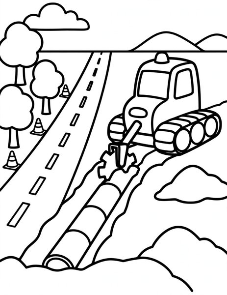 Trencher Dig coloring page