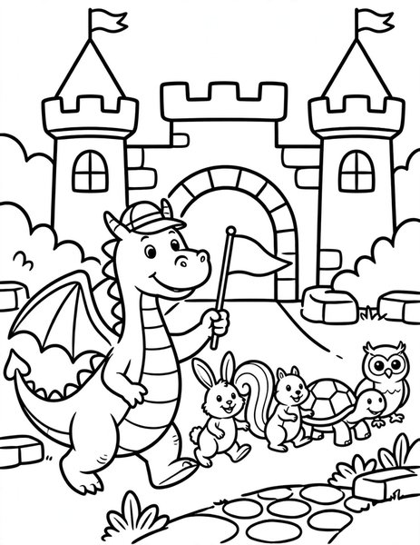 Dragons coloring pages