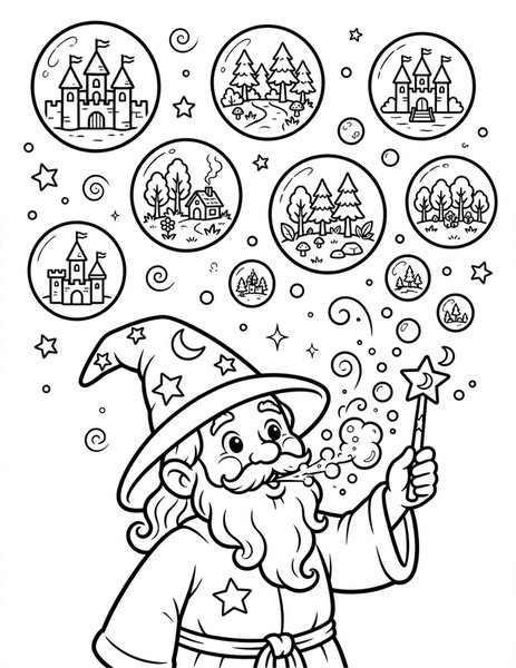 Fantasy coloring pages