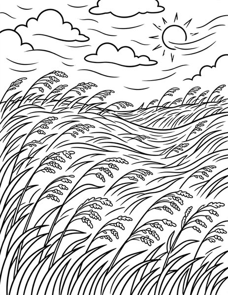 Switchgrass Sea coloring page