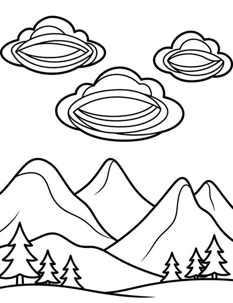 Nature coloring pages