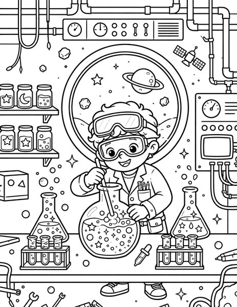 Sci-Fi coloring pages