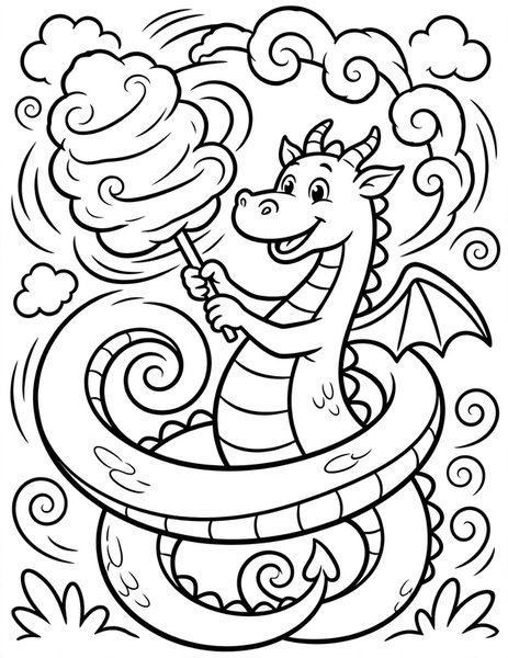 Cotton Candy Spin coloring page