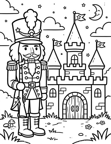 Nutcracker Guard coloring page