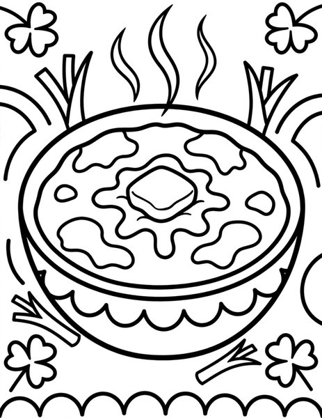 Cheesy Grits coloring page