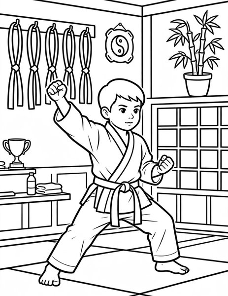 Belt Test coloring page