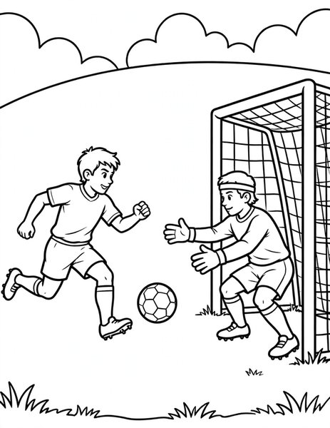 Striker Sprint coloring page