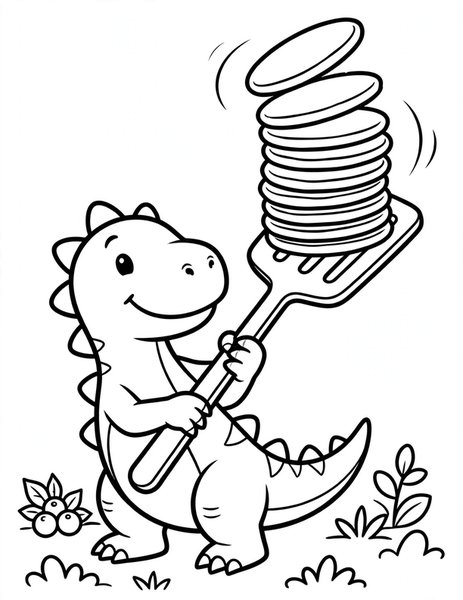 Pancake Tower coloring page