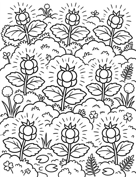 Cloudberry Bog coloring page