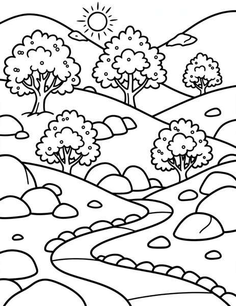 Juniper Slopes coloring page