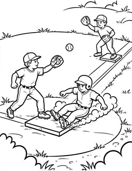 Double Play coloring page